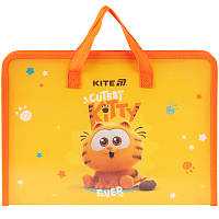 Папка-портфель на блискавці Kite Garfield GF25-202, 1 відділення, A4