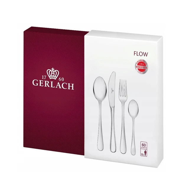 Набір столових приборів 60 предметів Gerlach Flow (5901035500303), фото 1