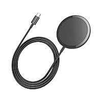 Мережевий бездротовий ЗП HOCO CW52 Enjoy magnetic Black (6942007611367)