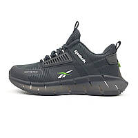 Кросівки чоловічі REEBOK чоловічі. REEBOK ZIG never say never сірі з салатовим 41
