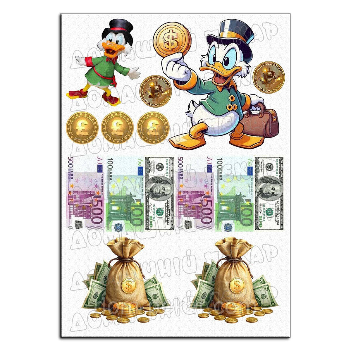 Скрудж Макдак вафельна картинка