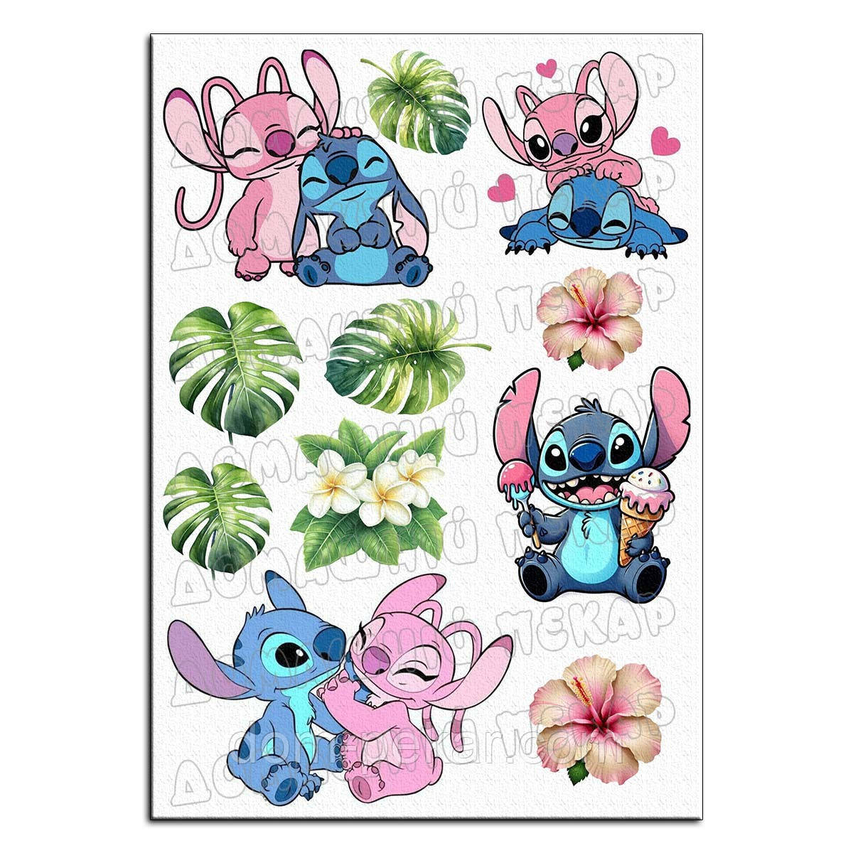 Стіч Stitch 4 вафельна картинка