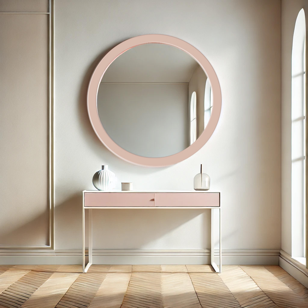 Дзеркало фігурне на стіну в рамі / красиве настінне дзеркало для дому №7, фото 1