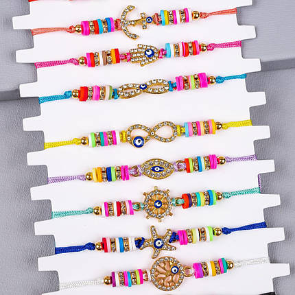 Браслети на руку Око, 12 шт упаковка, фото 2