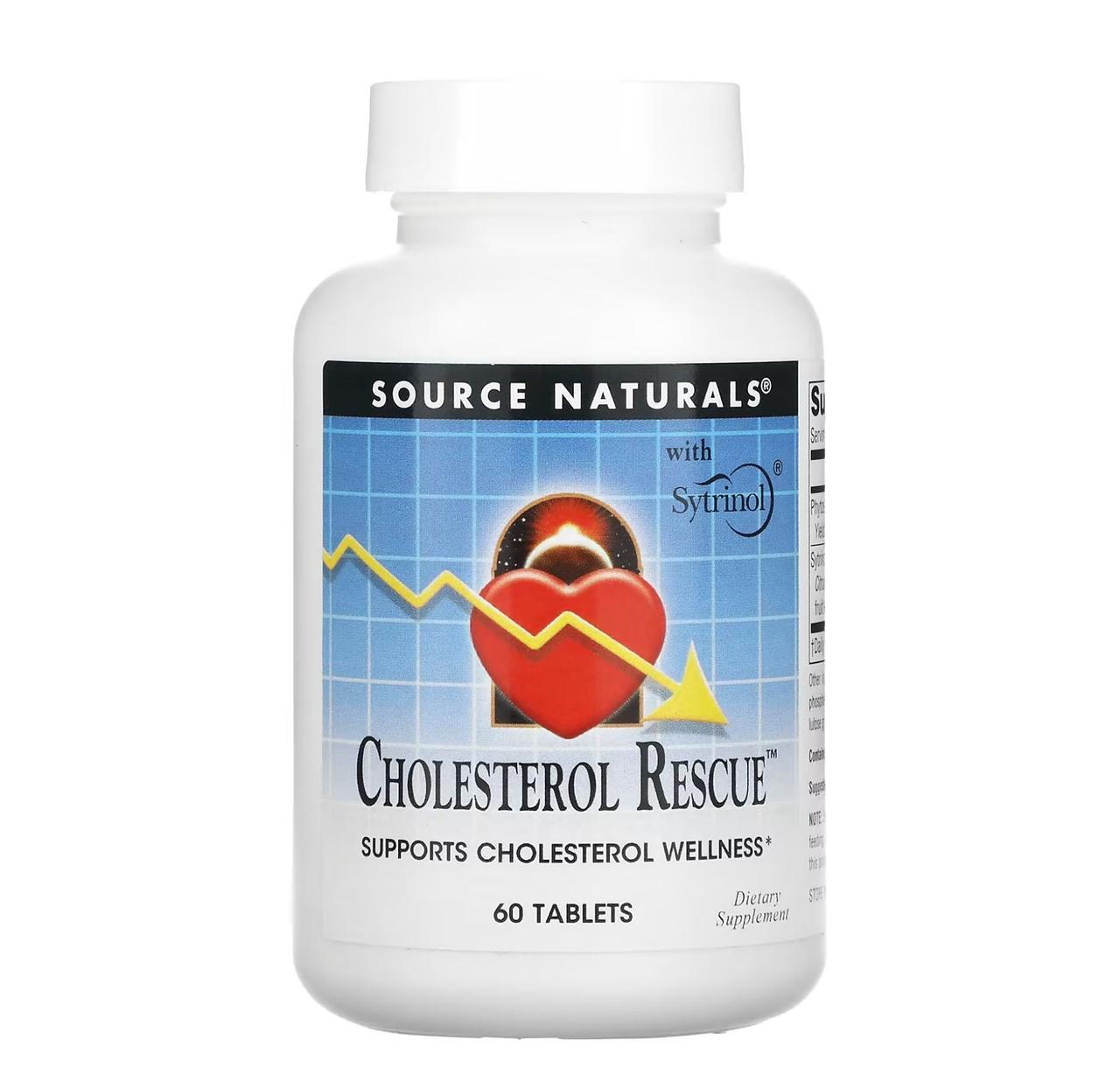 Фітостероли Source Naturals Cholesterol Rescue, 60 таблеток, фото 1
