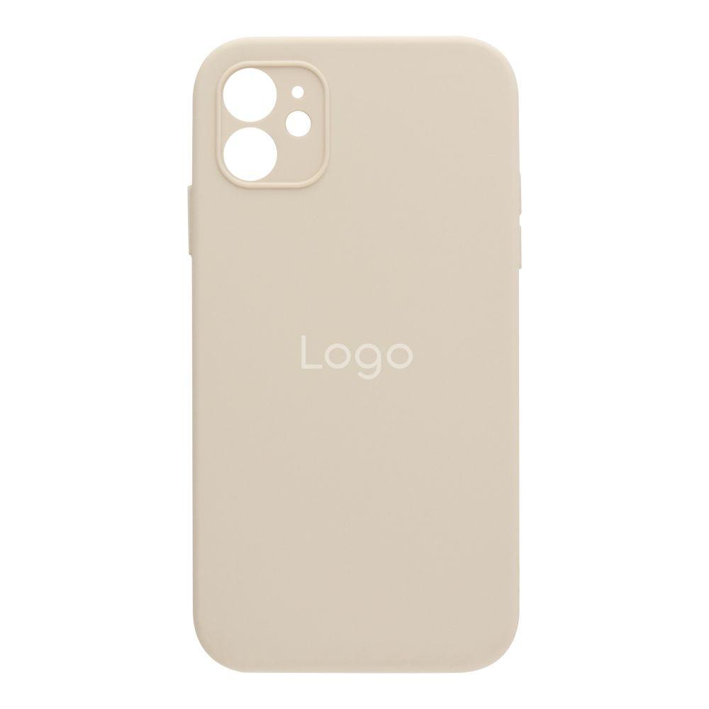 Чохол Silicone Case Square Full Camera для iPhone 11 Колір 11.Antique White, фото 1