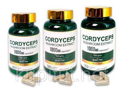 Кордицепс (Cordyceps)1000 мг – імуномодулятор, енергія, захист легенів і нирок, фото 1