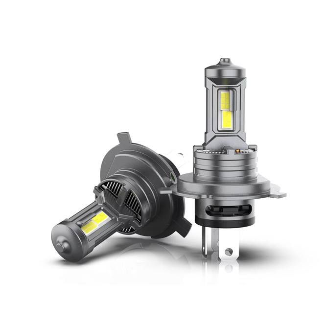 Led лампи H4 R30 80w 12000lm 12v 6000K з обманкою CANBUS (комплект 2-шт) 1:1 з вентилятором охолодження, фото 1