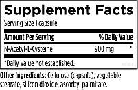 Designs for Health N-Acetyl-L-Cysteine NAC/N-ацетил-L-цистеїн детокс і антиоксидант 120 капсул BX970, фото 2