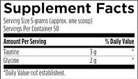 Designs for Health Taurine + Glycine Powder / Таурин + Гліцин підтримка здорового старіння порошок 250 г BX990, фото 2