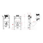 Інсталяція для унітазу KOER KT-0403 236961 KR5313, фото 6