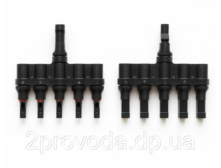 Подвійний конектор типу MC4 (тато + мама) — аналог MC4 для сонячних панелей MC4-T6, фото 1