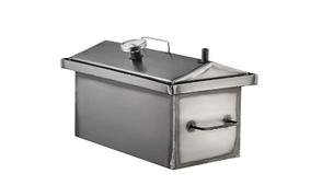 Коптильня гарячого копчення "S" сталь 1.2 мм, 2 яруси та 3 гачки, з термометром + подарунок