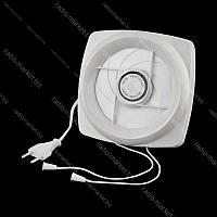 Вентилятор вбудований для витяжки, з шторкою