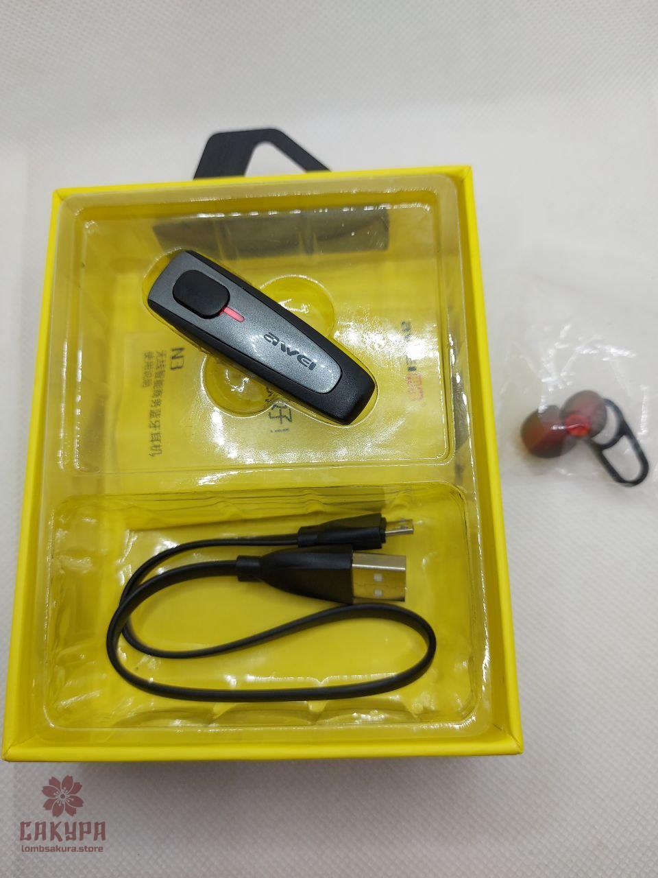 Вакуумна Bluetooth гарнітура Awei N3, фото 1