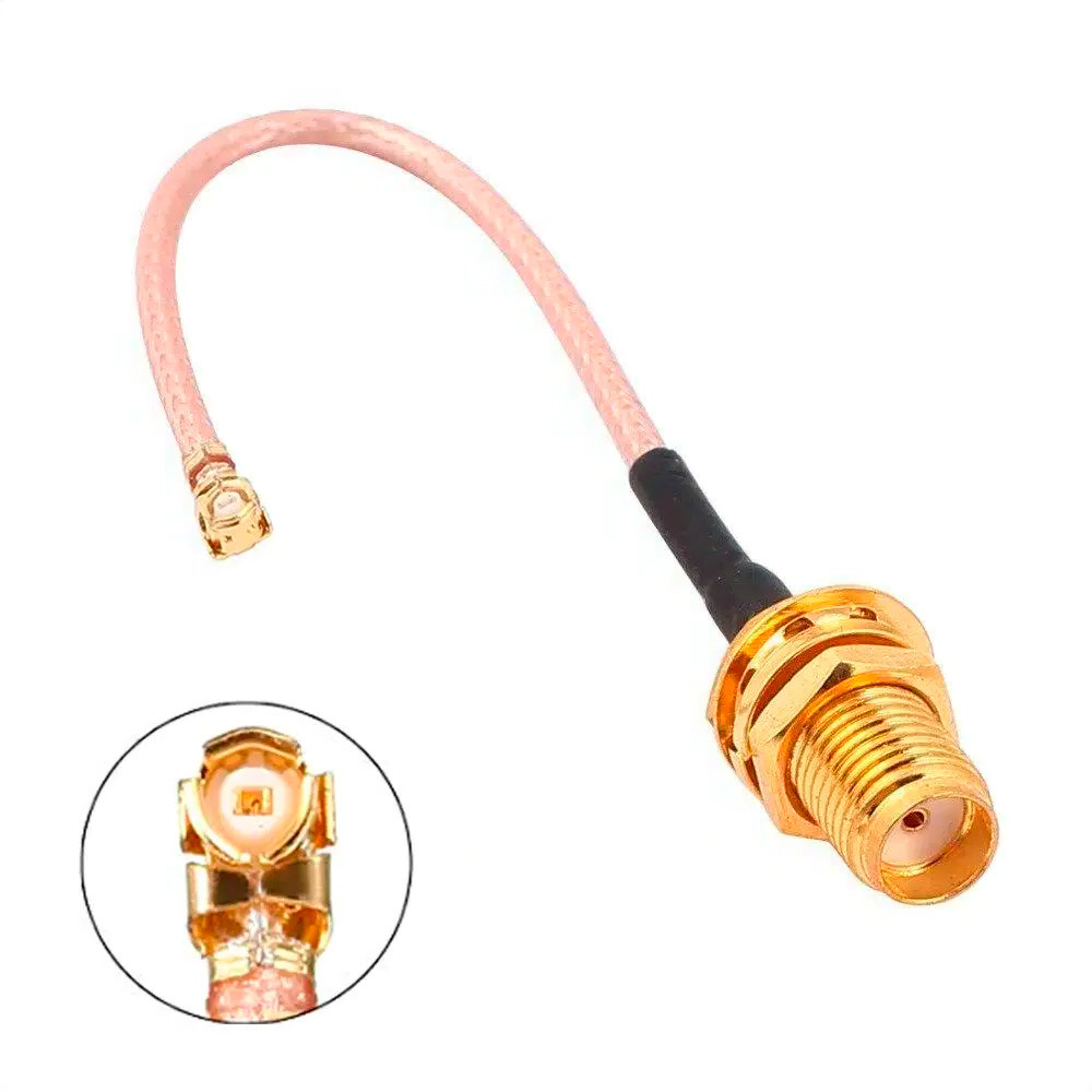 Перехідник антенний SMA female (мама) - IPEX uFL, 5 см пігтейл 50 мм RG178 для 4G 3G модемів, WiFi роутерів