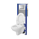 Комплект інсталяції CERSANIT С44 с унітазом CERSANIT кнопка хром 257678 000031134, фото 4