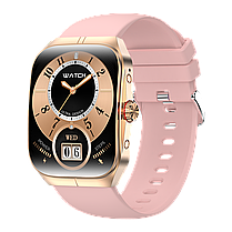 Смарт годинник Smart Watch 4you VIBE (1.95, AMOLED, 300 mAh, Дзвінки, Metal) Gold/Pink, фото 2