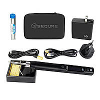 Sequre S60P Kit, C210, PD, QC, DC, PPS – портативний паяльник 21В 64Вт з підтримкою швидкого живлення, жало типу JBC C210, набір