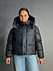 Куртка жіноча Lady Yep 10005 дута пуффер з капюшоном чорна, чорний, 42 - фото 9 - id-p2679798989