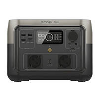 Зарядна станція EcoFlow RIVER 2 Max (512 Вт·год), (ємність - 576Вт-год, потужність 600Вт, (сплеск - 1200Вт))