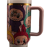 Термос термочашка Stanley Quencher H2.0 Tumbler з нержавіючої сталі 1,18 л Labubu Colorful KT6007868 solve, фото 3