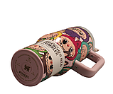Термос термочашка Stanley Quencher H2.0 Tumbler з нержавіючої сталі 1,18 л Labubu Colorful KT6007868 solve, фото 4
