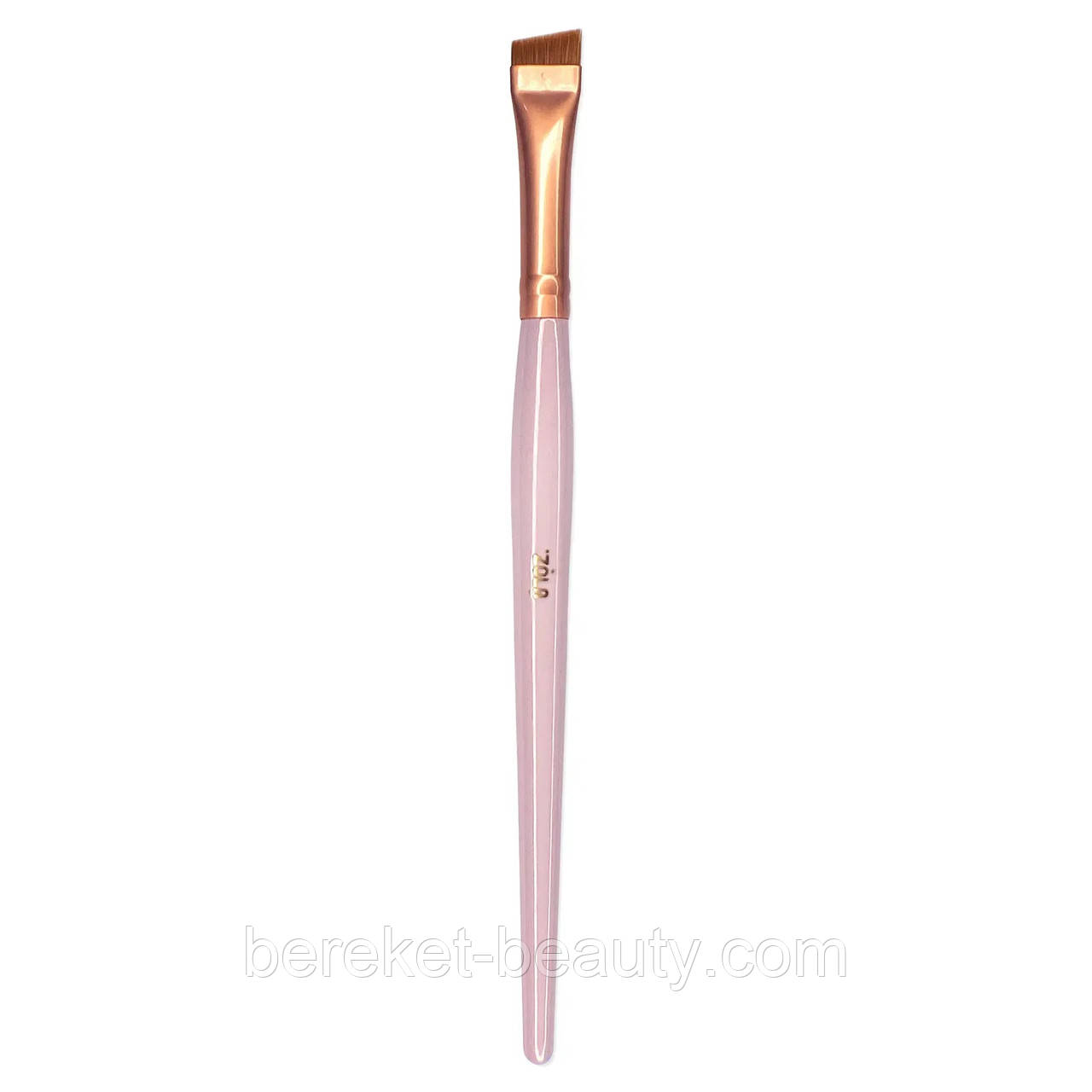 Zola Пензлик широкий скошений для фарбування брів 02P, світло-рожевий, фото 1