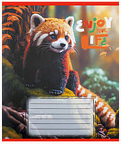 Зошит шкільний Leader Милі тварини А5 коса лінія з додатковою