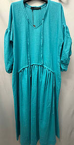 Сукня жіноча бірюзова MKNK2064-4