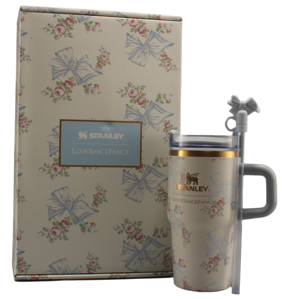 Термос термочашка Stanley Quencher H2.0 Tumbler з нержавіючої сталі 0,59 л Roza Beaux Blue KT6007863 peremogaua, фото 1