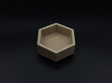 Дерев'яна форма для заливання свічки, кашпо. 10,5х9х4см (8х9х2.7см)