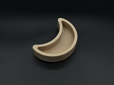 Дерев'яна форма для заливання свічки, кашпо. "Місяць" 15х9.5x4см (13х4.5х2.7см)