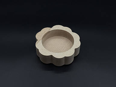 Дерев'яна форма для заливання свічки, кашпо. "Ромашка" 13х4см (9х2,7см)