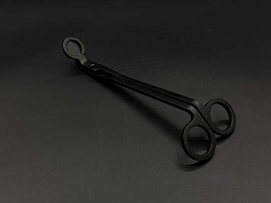 Ножницы для подрезки фитиля свечей, цвет черный мат.