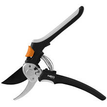 Секатор Neo Tools площинний, d різу 18мм, 200мм, 206г (15-204)