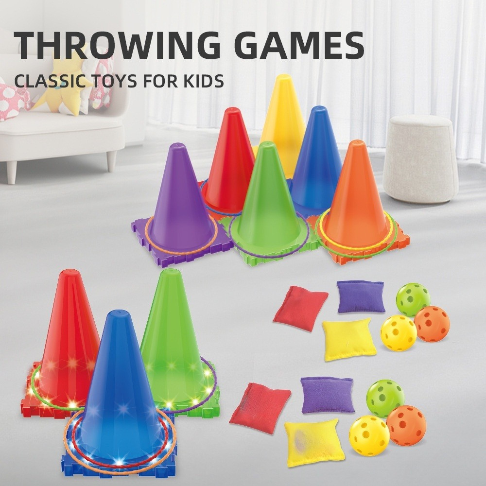 Набір 3в1 (6 конусів, 12 обручів, 12 кінеозологічних мішків) 2888-16, фото 1