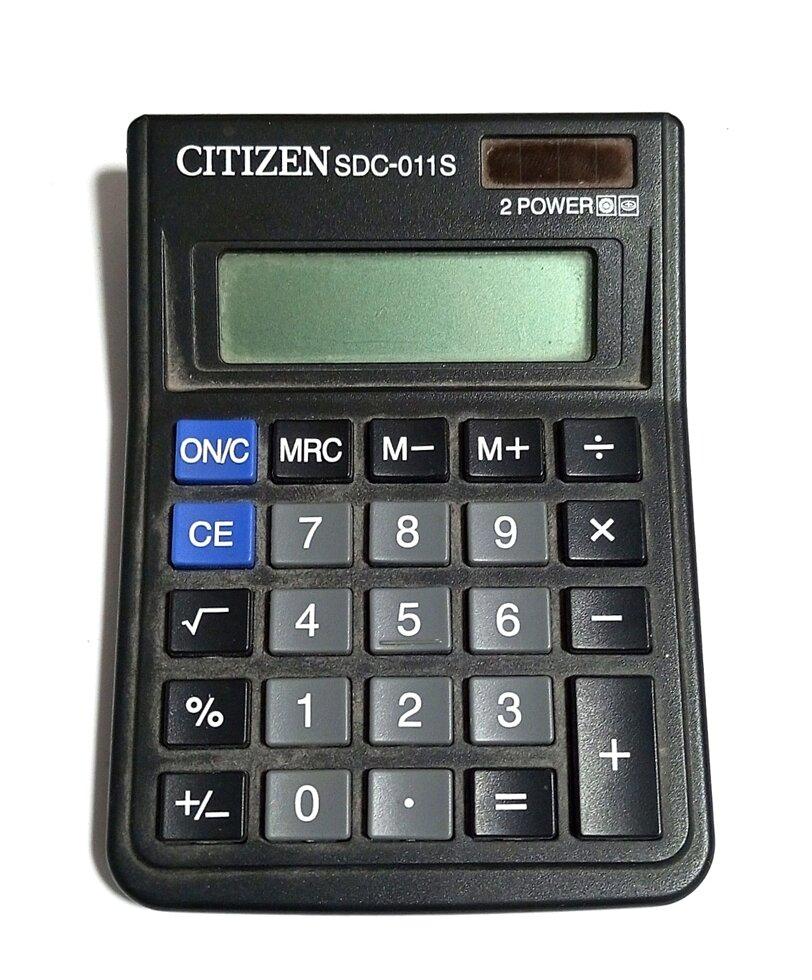 Калькулятор б/у робочий Citizen SDC-011S, заряджається від сонця
