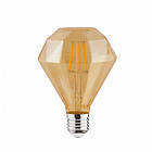 Лампа філамент Horoz Electric RUSTIC DIAMOND-6 6W Е27 2200К 540Lm (001-034-0006-010)
