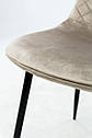 Стілець Марс чорний/велюр мокрий пісок, фото 8
