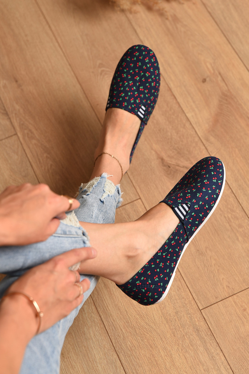 Балетки жіночі темно-синього кольору текстиль р.36 204424T Безкоштовна доставка, фото 1