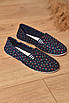 Балетки жіночі темно-синього кольору текстиль р.36 204424T Безкоштовна доставка, фото 4