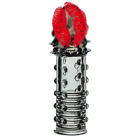 Насадка на член рельєфна, подовжувальна CalExotics сіра, 16.3 х 3.7 см