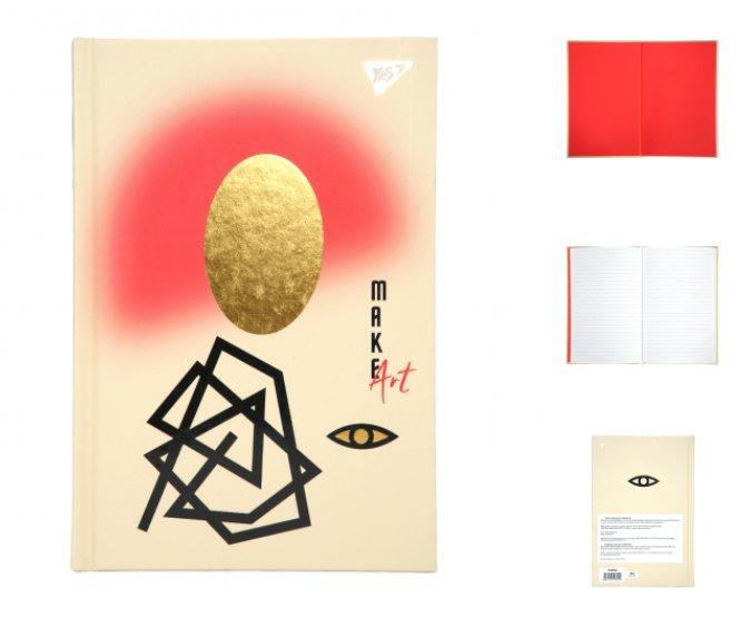 Блокнот YES А5/64 7БЦ "Make art", лінія 152056 G-Rich, фото 1