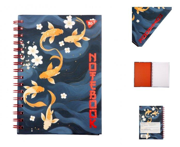 Блокнот YES А5/96 7БЦ спіраль "Japan", клітинка 152020 G-Rich, фото 1