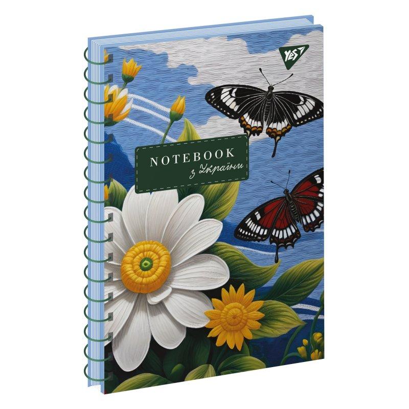 Блокнот YES А6/64 листа спіраль "Ukrainian notebook", клітинка 152027 G-Rich, фото 1