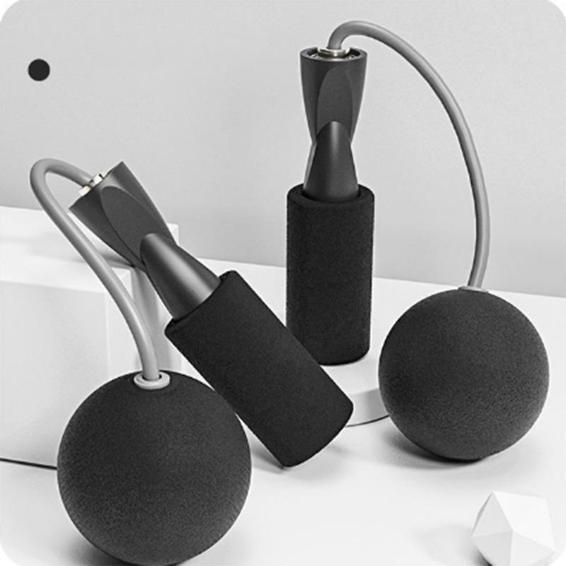 Бездротова скакалка з обважненими кульками для заняття спортом, фото 1