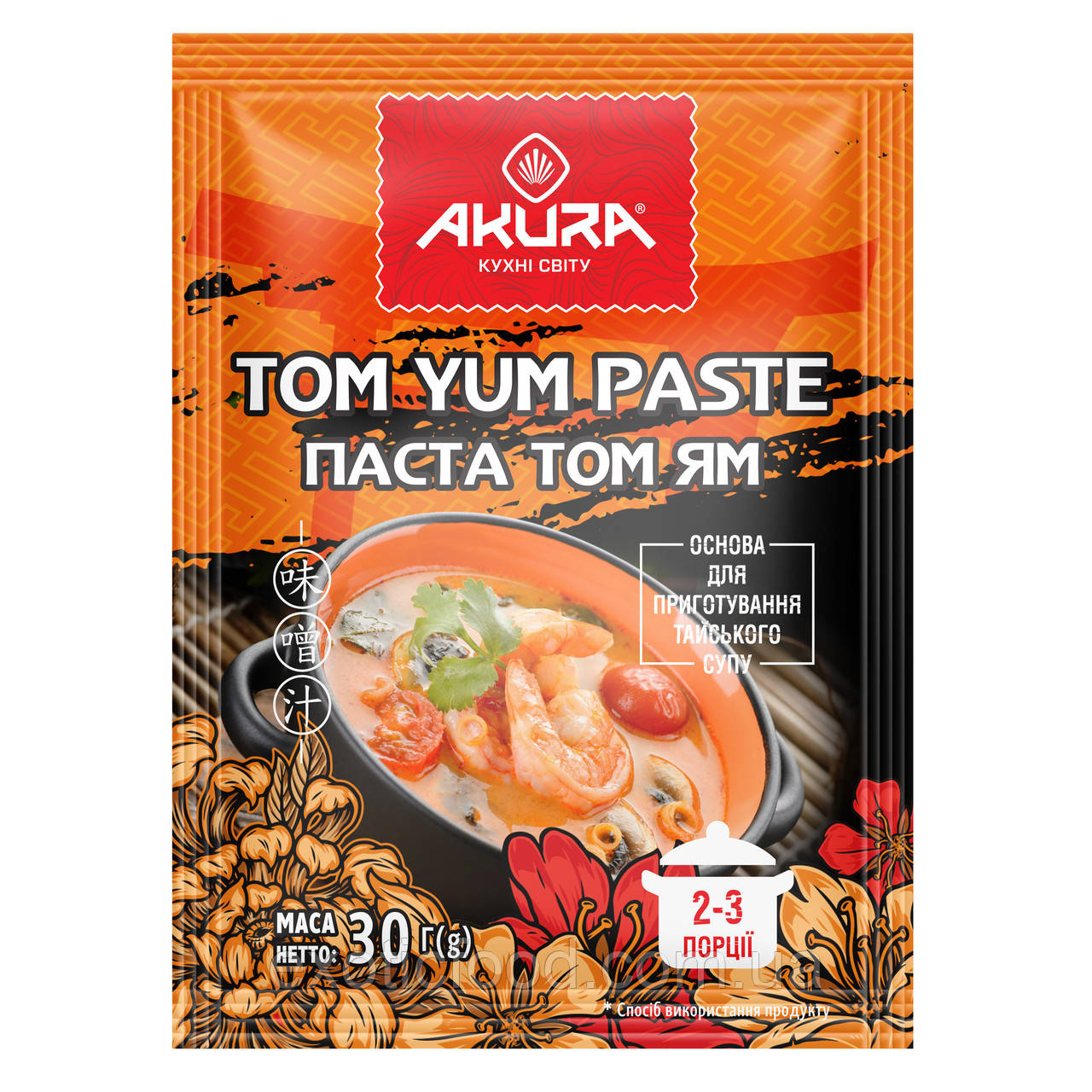 Паста "ТОМ ЯМ" тм "AKURA" 30 г, фото 1