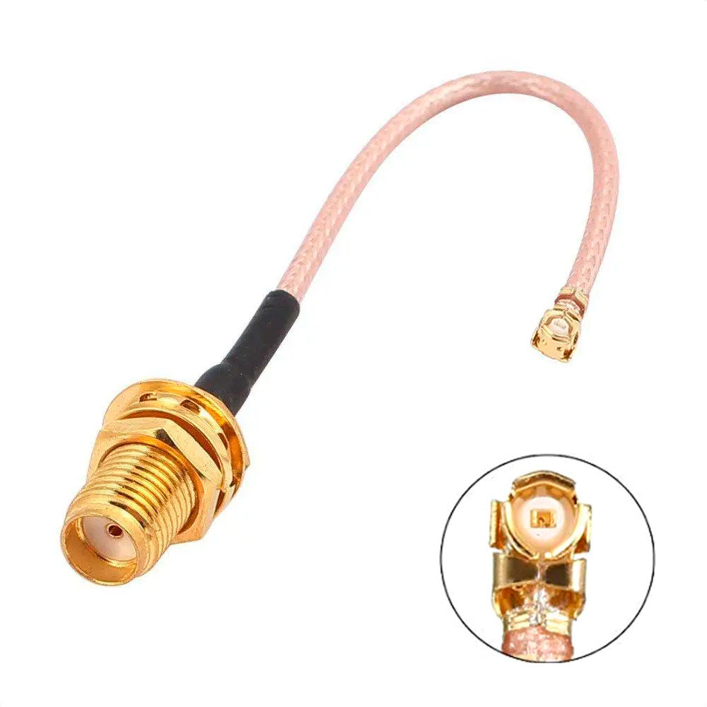 Кабель антенний IPEX uFL — SMA female (мама) 5 см 50 мм перехідник RGB178 для 4G 3G модемів, WiFi роутерів