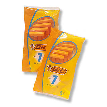 Станки для гоління Бік (Bic) Сенситив оригінал одноразові 5 штук